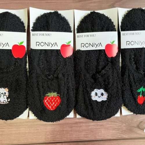 پاپوش روفرشی زمستانی زنانه اعلاء کد 138475 - خرید جوراب زنانه عمده