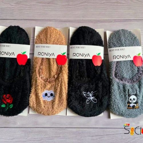 پاپوش روفرشی زمستونی زنانه اعلاء کد 138479 - خرید جوراب زنانه عمده