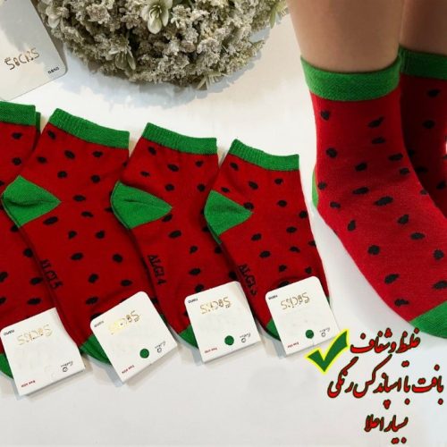 🟢جوراب نیم ساق ریزبافت تراکم بالا بچه گانه🟢 کد 106184 - خرید جوراب دخترانه عمده