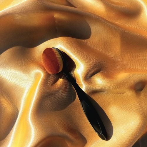 فروش عمده براش کرمپودر همراه با جای طلقی - ابزار آرایشی عمده