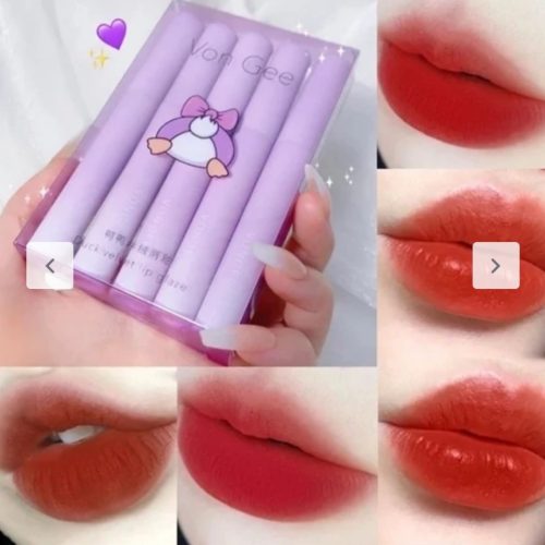 پک ۵ عددی رژ لب کره ای Von Gee کد 138009 - خرید آرایشی لب عمده