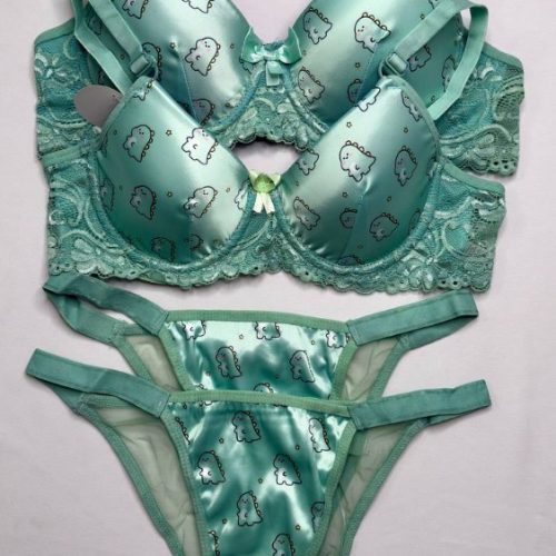 ست شورت و سوتین اسفنجی ساتن کد 134794 - خرید شورت و سوتین زنانه عمده