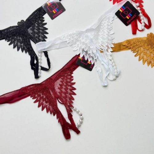 شورت لامبادا فانتزی مروارید دار وارداتی درجه ۱ کد 135366 - خرید شورت زنانه عمده