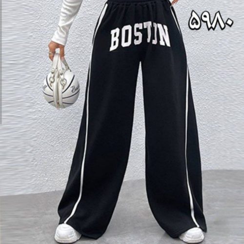 خرید عمده 🔶شلوار بگ نواری BOSTON تیپ گلکسی🔶 کد5980