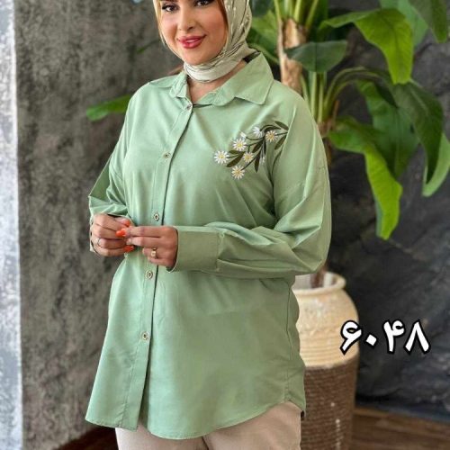 خرید عمده شومیز بابوس گلدوزی کد6048