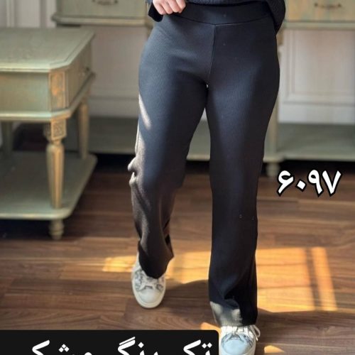 خرید عمده شلوار لگ قواره دار کبریتی گرم بالا اعلاء کد6104 - شلوار و ساپورت زنانه عمده