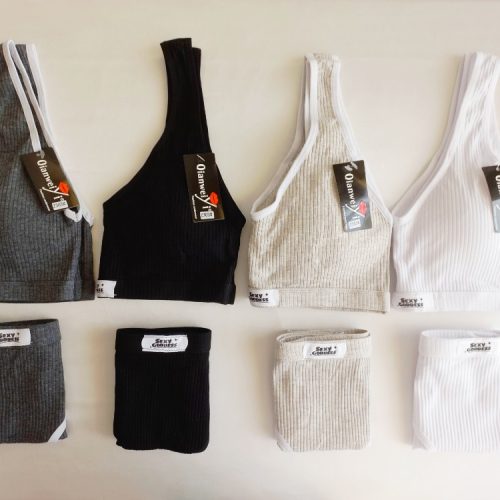 ست نمیتنه راحتی دخترانه کد 136207 - خرید شورت و سوتین زنانه عمده