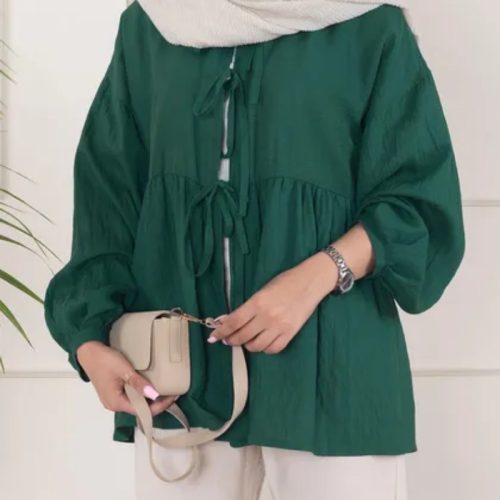 فروش عمده مانتو عروسکی پاپیونی کد ۰۸ - مانتو زنانه عمده