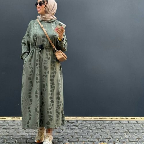 خرید عمده کفتان مخمل طرح سنگی کلاه دار