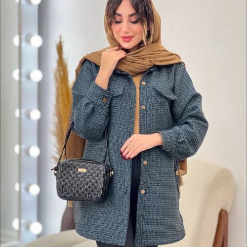 خرید عمده مانتو بغل دکمه پاییزه