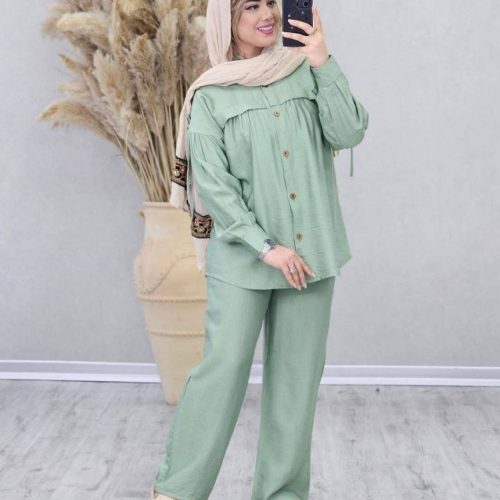فروش عمده ست شومیز شلوار زنانه بابوس - شومیز زنانه عمده