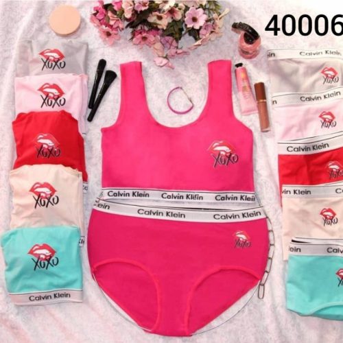 فروش عمده ست نیم تنه اسپرت کلویین کلایین - شورت و سوتین زنانه عمده