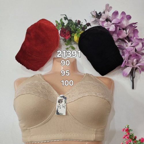 فروش عمده سوتین نخی نیمه دانتل b - سوتین زنانه عمده