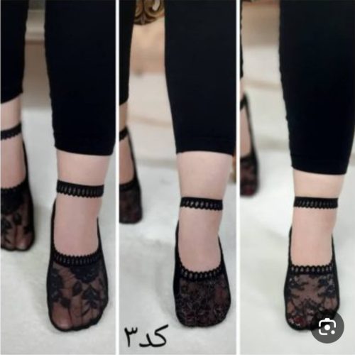 خرید عمده جوراب کفه پای بند دار - جوراب زنانه عمده