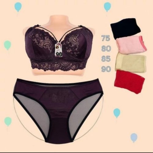 فروش عمده ست دانتل هارنس دار فنردار - شورت و سوتین زنانه عمده