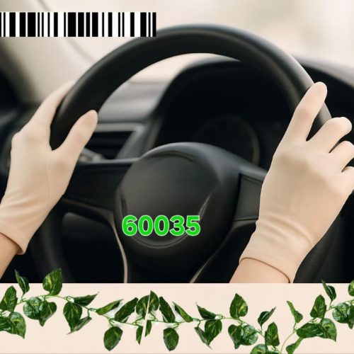 فروش عمده دستکش زنانه نخی رنگ کرم کد 129307