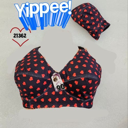 فروش عمده #سوتین چاپی زیر نخی وسطدار کد 132474