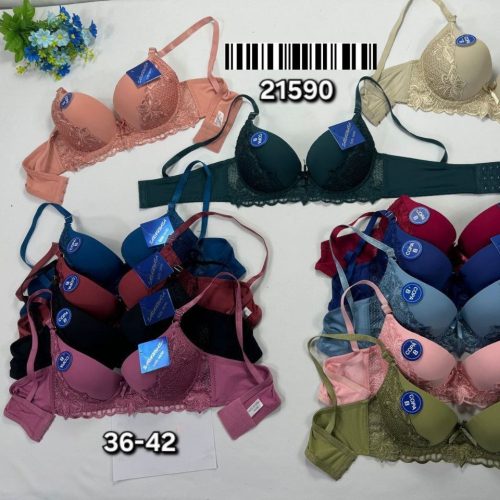 فروش عمده سوتین اسفنجی فنرداراعلاء 36-42 ♦️cup B کد 132546