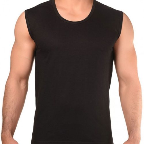 زیرپوش حلقه ای باشگاهی مشکی کد 133740 - خرید زیر پوش مردانه عمده