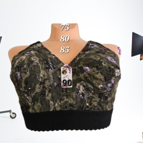 سوتین گلدار زیر نخ کش پهن کد 134090 - خرید سوتین زنانه عمده