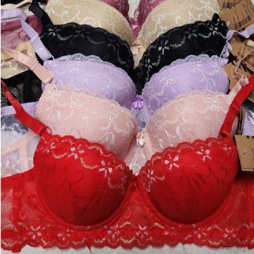 سوتین اسفنجی فنردار اعلاء کد 134092 - خرید سوتین زنانه عمده