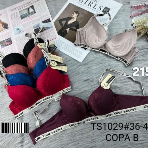 سوتین اسفنجی اسپرت  فنردار 38-44  ♦️cup b کد 134093 - خرید سوتین زنانه عمده