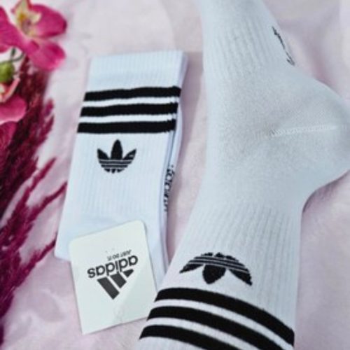 جوراب ساق بلند ورزشی سفید کد 134768 - خرید جوراب مردانه عمده