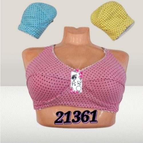 سوتین نخی خالدار زنانه   کد 137336 - خرید سوتین زنانه عمده