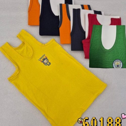 زیرپوش رکابی  پسرانه کد 137404 - خرید پیراهن و تیشرت پسرانه عمده