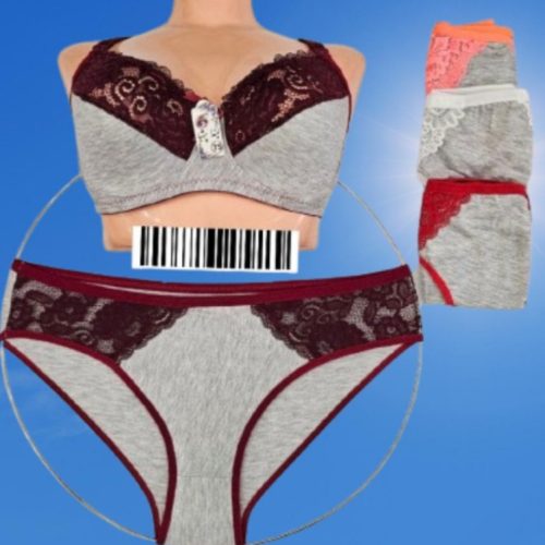 ست ملانژ  فنردار کد 139635 - خرید شورت و سوتین زنانه عمده