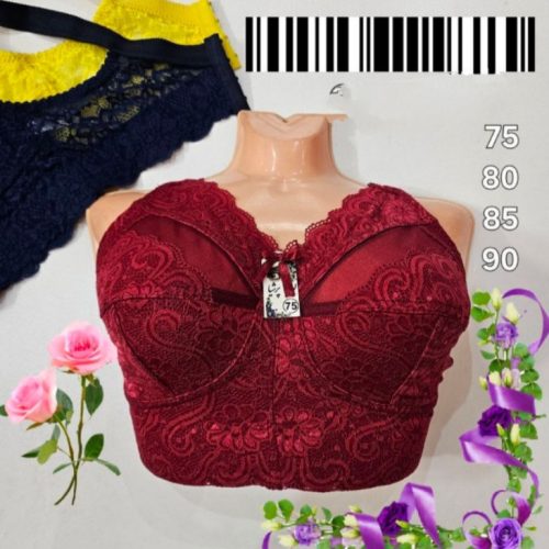 سوتین دانتل دالبری کش مخفی زنانه 21679 کد 116595 - خرید سوتین زنانه عمده