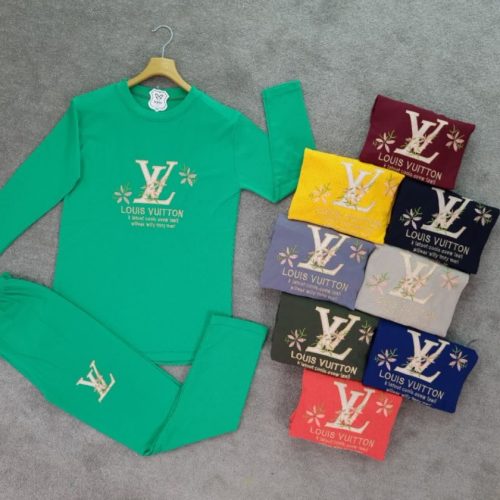 خرید عمده بلوز شلوار کبریتی طرح lv