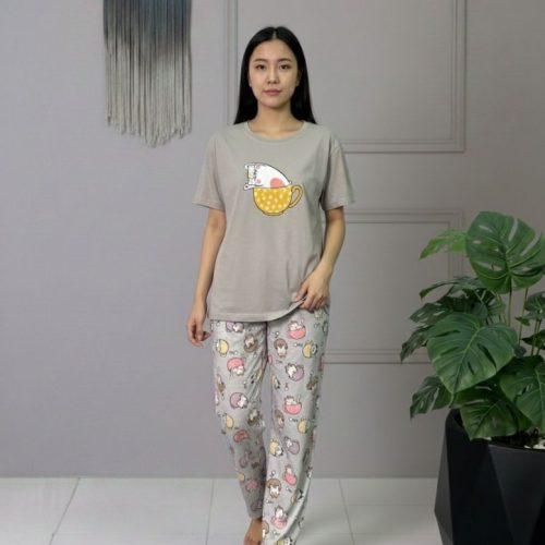 ست تیشرت شلوار پینترستی میکس کد 142877 - خرید ست بلوز شلوار زنانه عمده