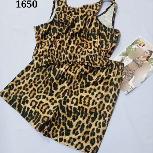 ست نیم تنه و شلوارک کد 139118 - خرید ست تاب شلوارک زنانه عمده