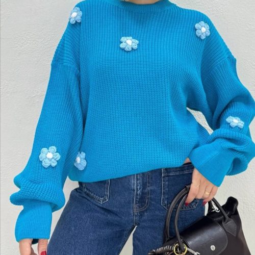 فروش عمده بلوز بافت بابونه کد 132523