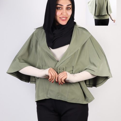 خرید عمده کت کراپ آستین شنل