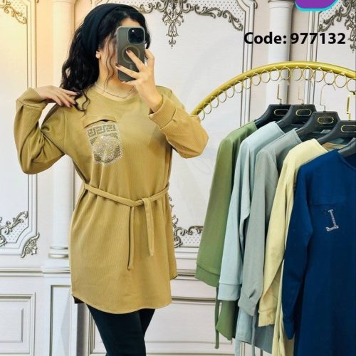 خرید عمده تونیک یقه گرد زنانه