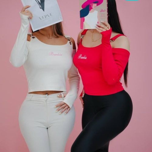 خرید عمده کراپ آستین بلند سرشانه زنانه