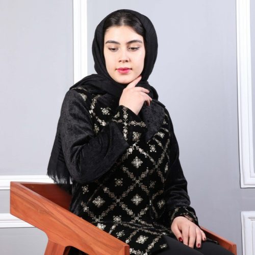 خرید عمده مانتو یقه انگلیسی سوزن دوزی - مانتو زنانه عمده