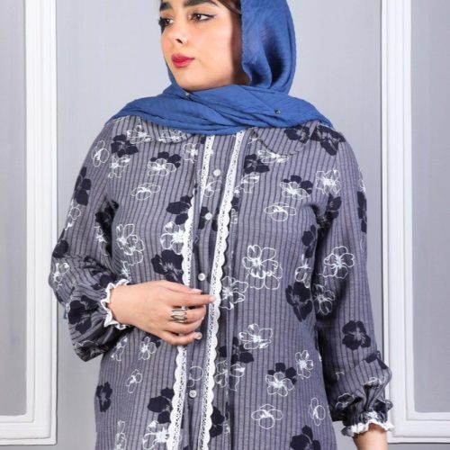 خرید عمده شومیز زنانه یقه ب ب آستین کش - شومیز زنانه عمده