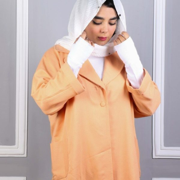 خرید عمده مانتو زنانه یقه انگلیسی کج راه - تونیک زنانه عمده