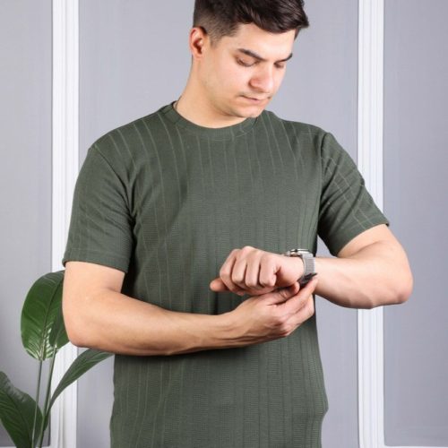 خرید عمده تیشرت مردانه یقه گرد مربع - تیشرت مردانه عمده