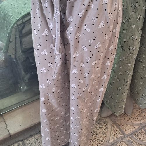 خرید عمده شلوار بگ لنین ته‌دار - شلوار و ساپورت زنانه عمده
