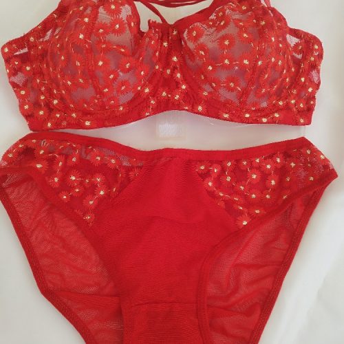 ست گل بابونه کد 141952 - خرید شورت و سوتین زنانه عمده