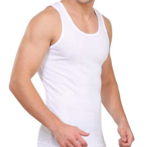 خرید عمده زیرپوش رکابی مردانه سفید 2XL - زیر پوش مردانه عمده