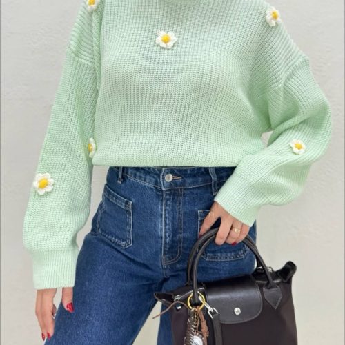 فروش عمده بلوز بافت بابونه کد 132261