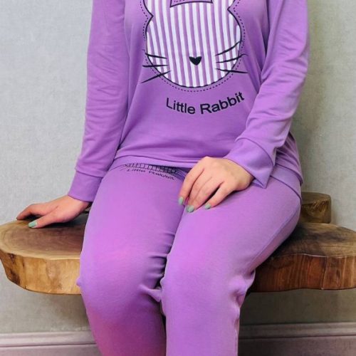 ست خرگوش کد 134527 - خرید ست تیشرت شلوار زنانه عمده