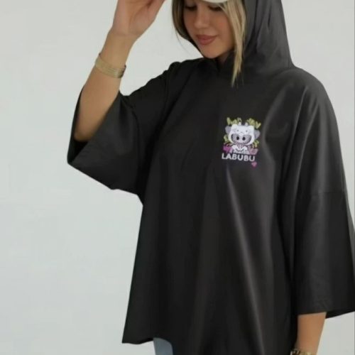 تیشرت باکسی کد 134687 - خرید تاپ و تیشرت زنانه عمده