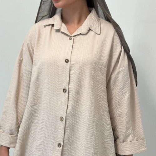 مانتو جلو دکمه کد 135187 - خرید مانتو زنانه عمده