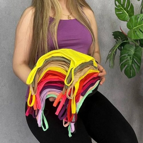 تاپ دو بند کد 136696 - خرید تاپ و تیشرت زنانه عمده